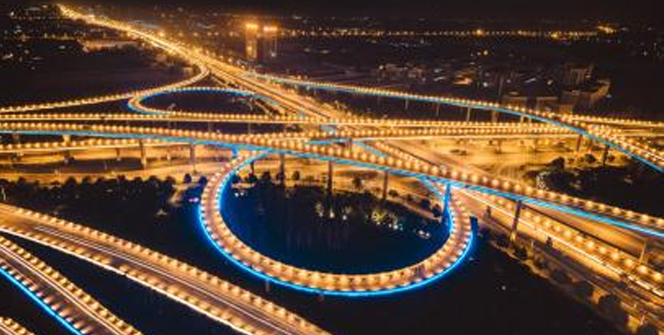 青洋路高架LED路灯
